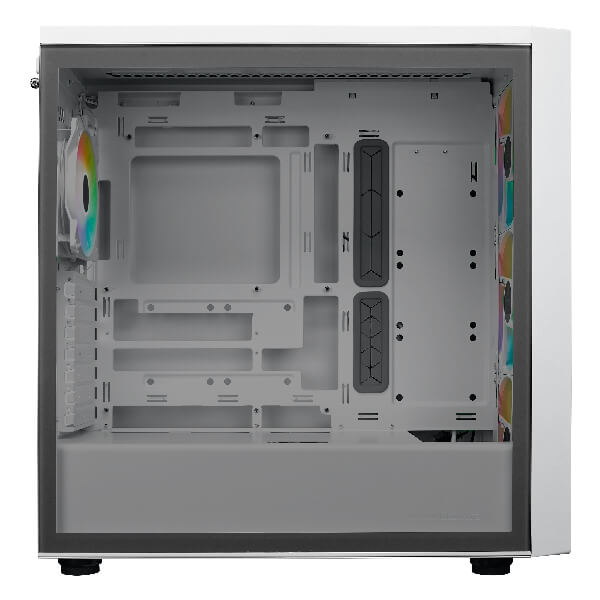 Cooler Master MasterBox 600 ARGB White E-ATX Mid Tower Case